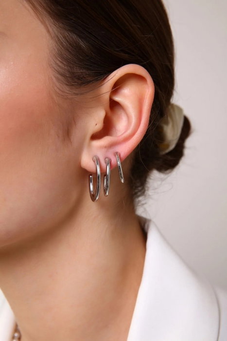 Heliophilia Silver Pendientes de Latón con Circón en Plata Heliophilia Silver Pendientes de Latón con Circón en Plata